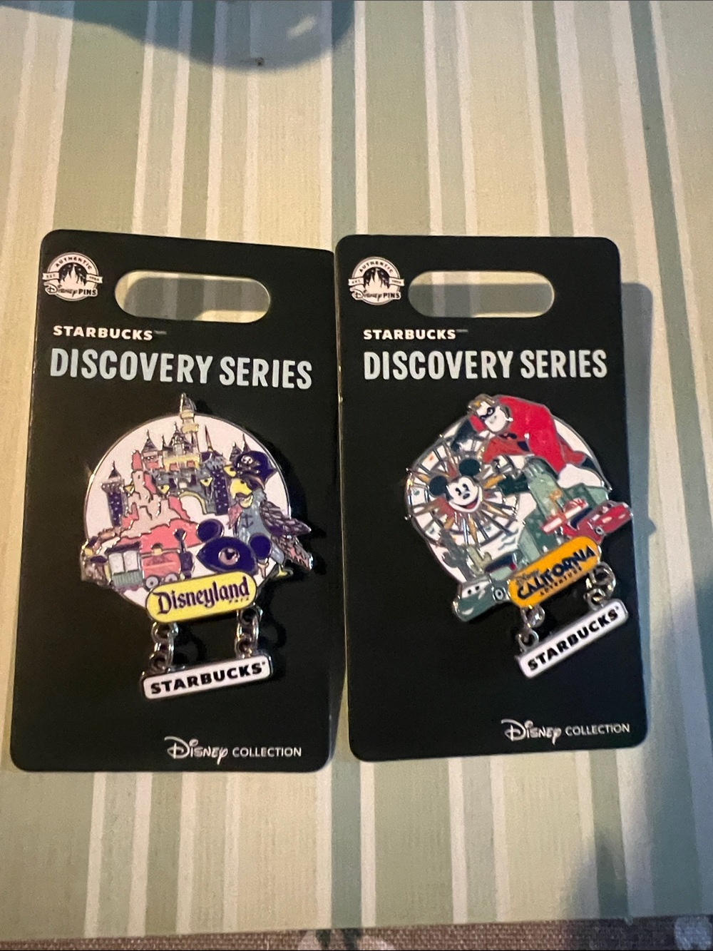 Starbucks Discovery Series Disneyland Pins -  Disneyland & California Adventure